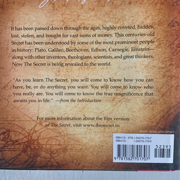 The Secret by Rhonda Byrne book - Picture 4 of 4